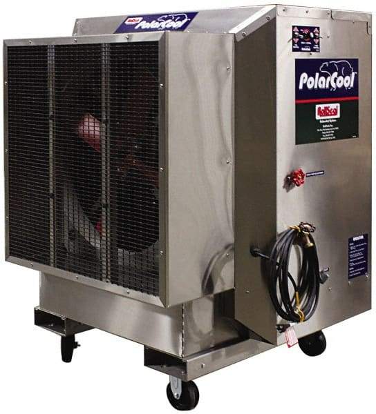 RollSeal - 36" Blade, 3/4 hp, 7,100 & 3,500 CFM Evaporative Cooler - 10 Amp Rating, 115 Volts, Variable Speed - Americas Industrial Supply