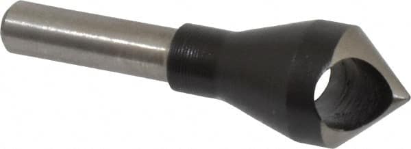 Interstate - 1/4" Shank Diam, 0 Flute 82° High Speed Steel Countersink - Americas Industrial Supply