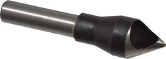 Interstate - 1/4" Shank Diam, 0 Flute 60° High Speed Steel Countersink - Bright Finish, Single End, Straight Shank, Right Hand Cut - Americas Industrial Supply