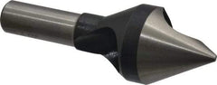 Interstate - 1/2" Shank Diam, 0 Flute 60° High Speed Steel Countersink - Bright Finish, Single End, Straight Shank, Right Hand Cut - Americas Industrial Supply