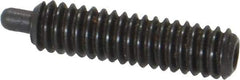 Gibraltar - 8-32, 5/8" Thread Length, 3/32" Plunger Projection, Steel Threaded Spring Plunger - 0.07" Max Plunger Diam, 5/8" Plunger Length, 2.7 Lb Init End Force, 7.3 Lb Final End Force, 1/16" Hex - Americas Industrial Supply