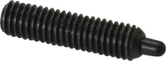 Gibraltar - 10-32, 3/4" Thread Length, 1/8" Plunger Projection, Steel Threaded Spring Plunger - 0.092" Max Plunger Diam, 3/4" Plunger Length, 2.9 Lb Init End Force, 11.1 Lb Final End Force, 1/16" Hex - Americas Industrial Supply