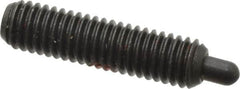 Gibraltar - 10-32, 3/4" Thread Length, 1/8" Plunger Projection, Steel Threaded Spring Plunger - 0.092" Max Plunger Diam, 3/4" Plunger Length, 2.9 Lb Init End Force, 11.1 Lb Final End Force, 1/16" Hex - Americas Industrial Supply