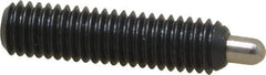 Gibraltar - 10-32, 3/4" Thread Length, 1/8" Plunger Projection, Steel Threaded Spring Plunger - 0.092" Max Plunger Diam, 3/4" Plunger Length, 1.3 Lb Init End Force, 2.7 Lb Final End Force, 1/16" Hex - Americas Industrial Supply