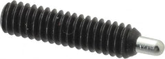 Gibraltar - 1/4-20, 1" Thread Length, 3/16" Plunger Projection, Steel Threaded Spring Plunger - 0.118" Max Plunger Diam, 1" Plunger Length, 1 Lb Init End Force, 4 Lb Final End Force, 5/64" Hex - Americas Industrial Supply