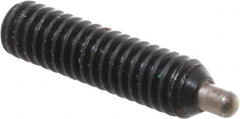 Gibraltar - 8-32, 5/8" Thread Length, 3/32" Plunger Projection, Steel Threaded Spring Plunger - 0.07" Max Plunger Diam, 5/8" Plunger Length, 0.7 Lb Init End Force, 2.3 Lb Final End Force, 1/16" Hex - Americas Industrial Supply