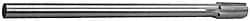 Made in USA - 27/32" Diam, 5/8" Max Diam Straight Shank, 1-3/8" Flute Length, Machine Expansion Reamer - Straight Flute, 9-1/2" OAL, Right Hand Cut, 8 Flutes, High Speed Steel, Bright Finish - Americas Industrial Supply