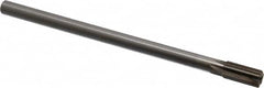 Interstate - 7/16" Diam, 0.372 to 0.375" Max Diam Straight Shank, 7/8" Flute Length, Machine Expansion Reamer - Straight Flute, 7" OAL, Right Hand Cut, 6 Flutes, High Speed Steel, Bright Finish - Americas Industrial Supply