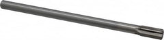 Interstate - 1/2" Diam, 0.4345 to 0.4375" Max Diam Straight Shank, 1" Flute Length, Machine Expansion Reamer - Straight Flute, 8" OAL, Right Hand Cut, 6 Flutes, High Speed Steel, Bright Finish - Americas Industrial Supply