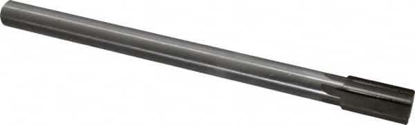 Interstate - 3/4" Diam, 0.623 to 0.625" Max Diam Straight Shank, 1-3/8" Flute Length, Machine Expansion Reamer - Straight Flute, 9-1/2" OAL, Right Hand Cut, 6 Flutes, High Speed Steel, Bright Finish - Americas Industrial Supply