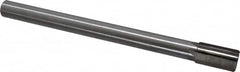 Interstate - 7/8" Diam, 0.748 to 0.75" Max Diam Straight Shank, 1-1/2" Flute Length, Machine Expansion Reamer - Straight Flute, 10" OAL, Right Hand Cut, 6 Flutes, High Speed Steel, Bright Finish - Americas Industrial Supply