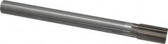 Interstate - 1" Diam, 0.873 to 0.875" Max Diam Straight Shank, 1-5/8" Flute Length, Machine Expansion Reamer - Straight Flute, 10-1/2" OAL, Right Hand Cut, 8 Flutes, High Speed Steel, Bright Finish - Americas Industrial Supply
