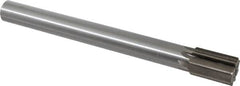 Interstate - 1-3/16" Diam, 0.998 to 1" Max Diam Straight Shank, 1-3/4" Flute Length, Machine Expansion Reamer - Straight Flute, 11" OAL, Right Hand Cut, 8 Flutes, High Speed Steel, Bright Finish - Americas Industrial Supply