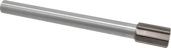 Interstate - 1-3/8" Diam, 0.998 to 1" Max Diam Straight Shank, 2" Flute Length, Machine Expansion Reamer - Straight Flute, 12" OAL, Right Hand Cut, 8 Flutes, High Speed Steel, Bright Finish - Americas Industrial Supply