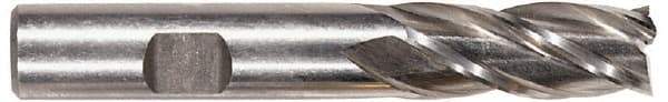 Hertel - 2", 2" LOC, 1-1/4" Shank Diam, 4-1/2" OAL, 4 Flute, High Speed Steel Square End Mill - Single End, Uncoated - Americas Industrial Supply