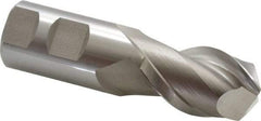 Hertel - 1-1/4", 2" LOC, 1-1/4" Shank Diam, 4-1/2" OAL, 2 Flute, High Speed Steel Square End Mill - Uncoated, 42° Helix, Centercutting, Right Hand Cut - Americas Industrial Supply