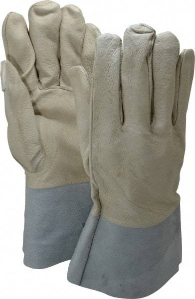 PRO-SAFE - Size XL Unlined Pigskin Welding Glove - 31.75cm OAL, Gauntlet Cuff, Straight Thumb, For MIG/TIG - Americas Industrial Supply