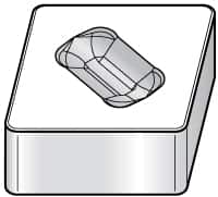 Kennametal - CNGX452 T0420FW Grade KY3500 Ceramic Turning Insert - Uncoated, 80° Diamond, 1/2" Inscr Circle, 5/16" Thick, 1/32" Corner Radius - Americas Industrial Supply
