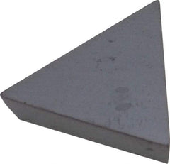 Kennametal - TPG431 Grade KC5010 Carbide Turning Insert - TiAlN Finish, 60° Triangle, 1/2" Inscr Circle, 3/16" Thick, 1/64" Corner Radius - Americas Industrial Supply