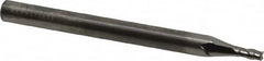 RobbJack - 1/16", 1/8" LOC, 1/8" Shank Diam, 1-1/2" OAL, 4 Flute, Solid Carbide Square End Mill - Single End, Uncoated, Spiral Flute, 30° Helix, Centercutting, Right Hand Cut, Right Hand Flute, Series S1-401 - Americas Industrial Supply
