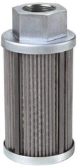 Parker - 30 Mesh, 135 LPM, 35 GPM, 3.53" Diam, Male/Female Magnetic Suction Strainer - 1-1/2 Port NPT, 7.39" Long - Americas Industrial Supply