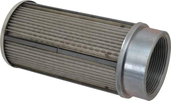 Parker - 30 Mesh, 380 LPM, 100 GPM, 4.47" Diam, Male/Female Magnetic Suction Strainer - 3 Port NPT, 9.35" Long - Americas Industrial Supply