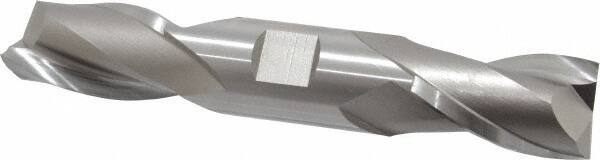 Hertel - 1", 1-5/8" LOC, 1" Shank Diam, 5-7/8" OAL, 2 Flute, Cobalt Square End Mill - Double End, Uncoated, Spiral Flute, 30° Helix, Centercutting, Right Hand Cut, Right Hand Flute - Americas Industrial Supply
