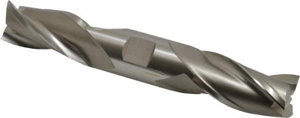 Hertel - 1", 1-7/8" LOC, 1" Shank Diam, 6-3/8" OAL, 3 Flute, High Speed Steel Square End Mill - Double End, Uncoated, Centercutting - Americas Industrial Supply