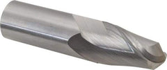 Hertel - 1" Diam, 1-1/2" LOC, 2 Flute Solid Carbide Ball End Mill - Uncoated, Single End, 4" OAL, 1" Shank Diam - Americas Industrial Supply