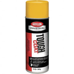 Krylon - OSHA Yellow, 12 oz Net Fill, High Gloss, Enamel Spray Paint - 20 to 25 Sq Ft per Can, 16 oz Container, Use on Conduits, Ducts, Electrical Equipment, Machinery, Metal, Motors, Pipelines & Marking Areas, Railings, Steel Bars, Tool Boxes, Tools - Americas Industrial Supply