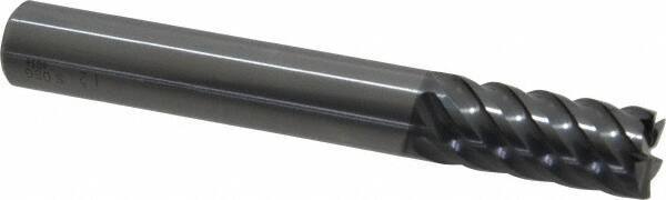 OSG - 12mm, 26mm LOC, 12mm Shank Diam, 90mm OAL, 6 Flute, Solid Carbide Square End Mill - Single End, WXS Finish, Spiral Flute, 45° Helix, Centercutting, Right Hand Cut, Right Hand Flute, Series 4540 - Americas Industrial Supply
