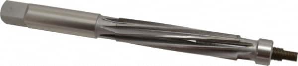 Value Collection - 3/4" Reamer Diam, 0.006 Max Expansion, Straight Shank, 3-1/2" Flute Length, Hand Expansion Reamer - Spiral Flute, 8" OAL, Left Hand Spiral, Right Hand Cut, 8 Flutes, High Speed Steel - Americas Industrial Supply