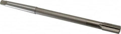 Interstate - 1/2" Diam, 0.4345 to 0.4355" Max Diam 1MT Morse Taper Shank, 1" Flute Length, Machine Expansion Reamer - Straight Flute, 8" OAL, Right Hand Cut, 6 Flutes, High Speed Steel, Bright Finish - Americas Industrial Supply