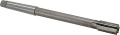 Interstate - 3/4" Diam, 0.623 to 0.625" Max Diam 2MT Morse Taper Shank, 1-3/8" Flute Length, Machine Expansion Reamer - Straight Flute, 9-1/2" OAL, Right Hand Cut, 6 Flutes, High Speed Steel, Bright Finish - Americas Industrial Supply