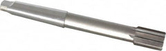 Interstate - 1-3/8" Diam, 0.998 to 0.9995" Max Diam 4MT Morse Taper Shank, 2" Flute Length, Machine Expansion Reamer - Straight Flute, 12" OAL, Right Hand Cut, 8 Flutes, High Speed Steel, Bright Finish - Americas Industrial Supply