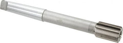 Interstate - 1-1/2" Diam, 1.248 to 1.25" Max Diam 4MT Morse Taper Shank, 2-1/8" Flute Length, Machine Expansion Reamer - Straight Flute, 12-1/2" OAL, Right Hand Cut, 10 Flutes, High Speed Steel, Bright Finish - Americas Industrial Supply