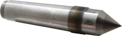 Riten - 1-3/4" Head Diam, Carbide-Tipped Steel Standard Point Solid Dead Center - 5MT Morse Taper, 1-3/4" Point Diam, 2-1/2" Point Length, 3-21/32" OAL - Americas Industrial Supply