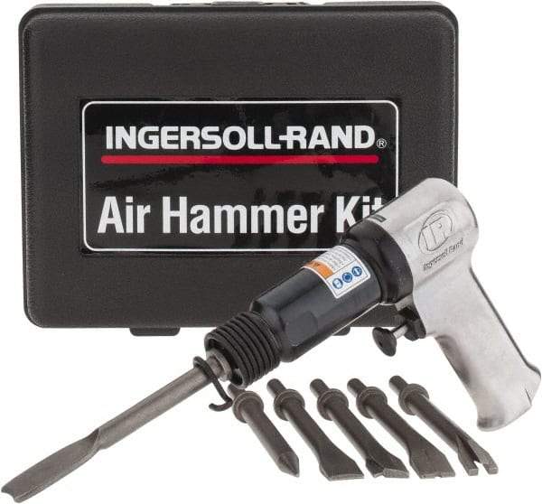 Ingersoll-Rand - 3,000 BPM, 2.28 Inch Long Stroke, Pneumatic Chiseling Hammer - 15 CFM Air Consumption, 1/4 NPTF Inlet - Americas Industrial Supply