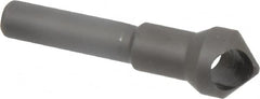 Weldon - 7/16" Head Diam, 1/4" Shank Diam, 90° High Speed Steel Countersink - Bright Finish, 1-11/16" OAL, Single End, Straight Shank, Right Hand Cut - Americas Industrial Supply