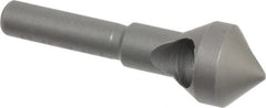 Weldon - 9/16" Head Diam, 1/4" Shank Diam, 90° High Speed Steel Countersink - Americas Industrial Supply