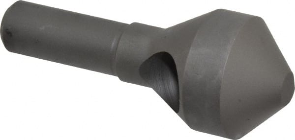 Weldon - 1-1/8" Head Diam, 1/2" Shank Diam, 90° High Speed Steel Countersink - Americas Industrial Supply