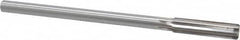 Made in USA - 0.4365" High Speed Steel 6 Flute Chucking Reamer - Straight Flute, 0.373" Straight Shank, 1-3/4" Flute Length, 7" OAL - Americas Industrial Supply