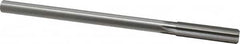 Made in USA - 1/2" High Speed Steel 6 Flute Chucking Reamer - Straight Flute, 0.4355" Straight Shank, 2" Flute Length, 8" OAL - Americas Industrial Supply