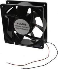 Value Collection - 12 Volts, DC, 130 CFM, Square Tube Axial Fan - 0.66 Amp Rating, 2,520 to 2,800 RPM, 4.7" High x 4.7" Wide x 1-1/2" Deep - Americas Industrial Supply