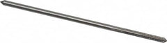 Interstate - 1/8" High Speed Steel Chucking Reamer - Straight Flute, Straight Shank, 7/8" Flute Length, 3-1/2" OAL - Americas Industrial Supply