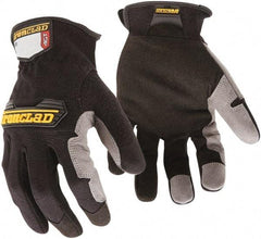 ironCLAD - Size S (7-8) Synthetic Leather Anti-Vibration/Impact Protection Work Gloves - For General Purpose, Uncoated, Slip-On Cuff, Full Fingered, Gray, Paired - Americas Industrial Supply