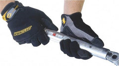 ironCLAD - Size L (9-10) Synthetic Leather Anti-Vibration/Impact Protection Work Gloves - For Mechanic's & Lifting, Uncoated, Hook & Loop Cuff, Full Fingered, Black, Paired - Americas Industrial Supply
