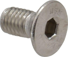 Value Collection - M5x0.80 Metric Coarse Hex Socket Drive, 90° Flat Screw - Grade 316 & Austenitic A4 Stainless Steel, Fully Threaded, 10mm OAL - Americas Industrial Supply