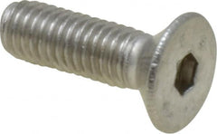 Value Collection - M5x0.80 Metric Coarse Hex Socket Drive, 90° Flat Screw - Grade 316 & Austenitic A4 Stainless Steel, Fully Threaded, 16mm OAL - Americas Industrial Supply