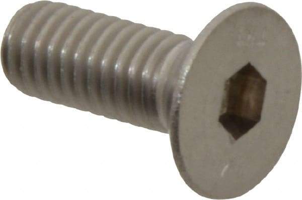 Value Collection - M6x1.00 Metric Coarse Hex Socket Drive, 90° Flat Screw - Grade 316 & Austenitic A4 Stainless Steel, Fully Threaded, 16mm OAL - Americas Industrial Supply